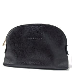 Longchamp Black Leather Pouch